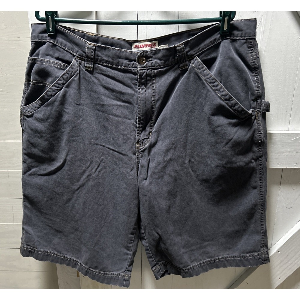 Vintage Old Navy Painter Jeans Shorts Men's Size 40 Faded Gray Produced Q1/03